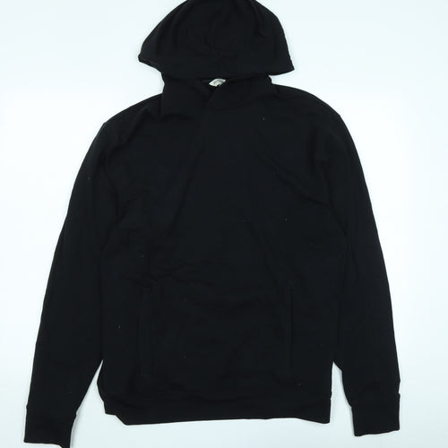 Autograph Womens Black Polyester Pullover Hoodie Size L