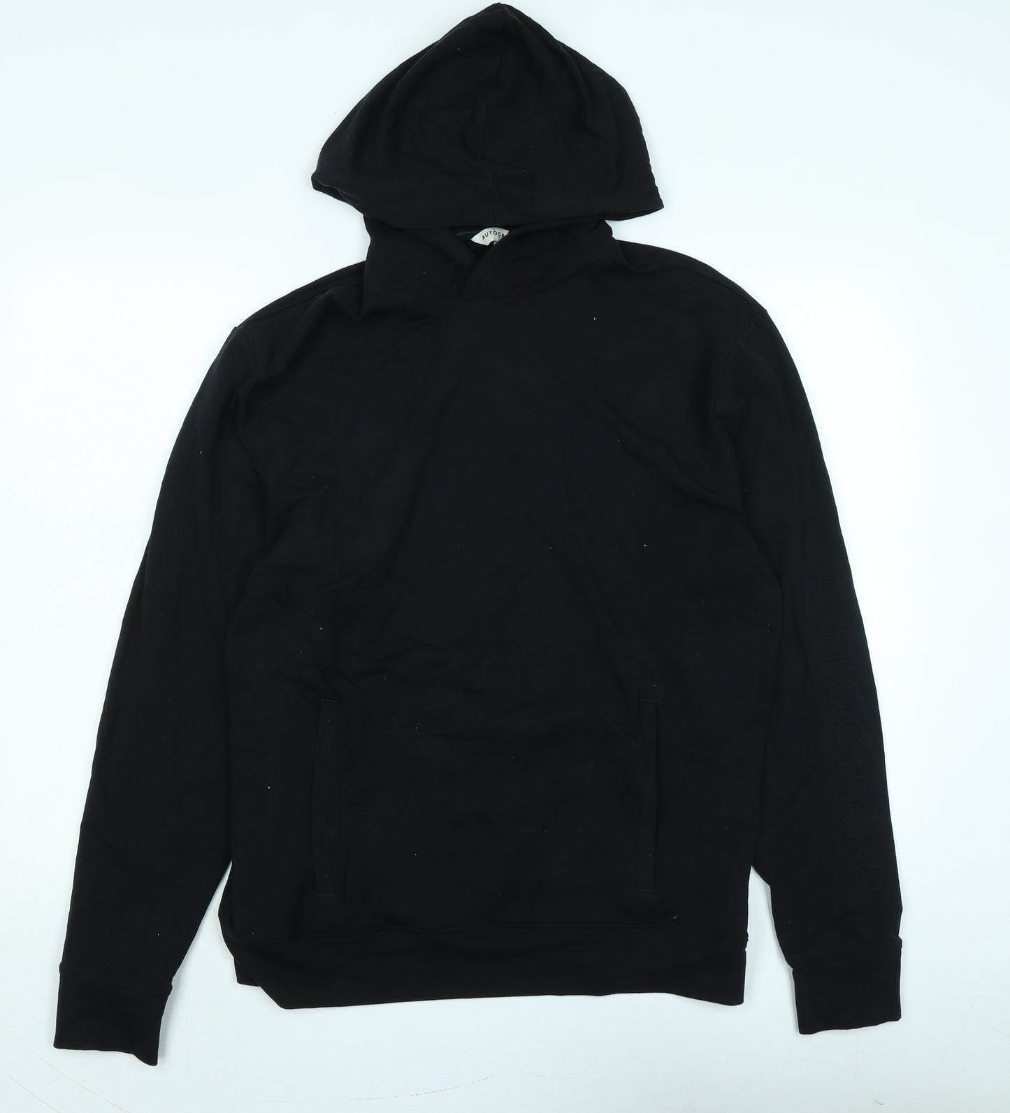 Autograph Womens Black Polyester Pullover Hoodie Size L