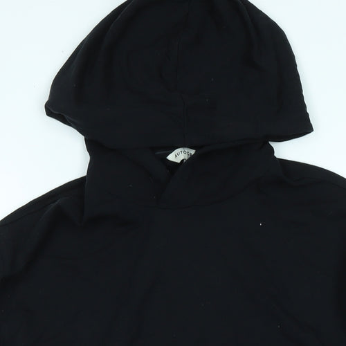 Autograph Womens Black Polyester Pullover Hoodie Size L