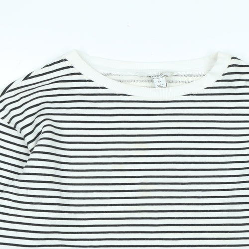 Marks and Spencer Womens White Cotton Pullover Sweatshirt Size XS - 20