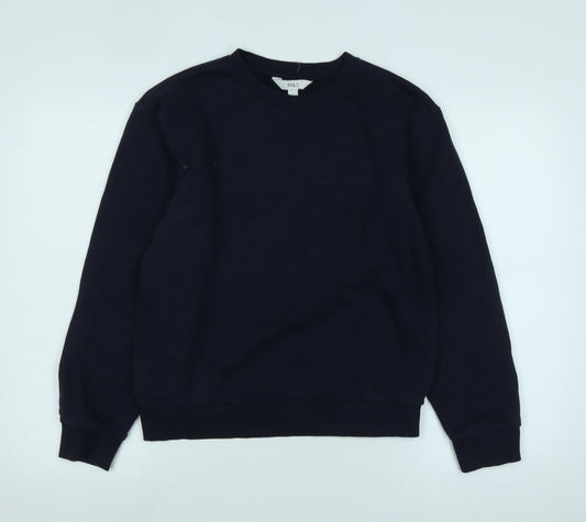 Marks and Spencer Womens Blue Cotton Pullover Sweatshirt Size M