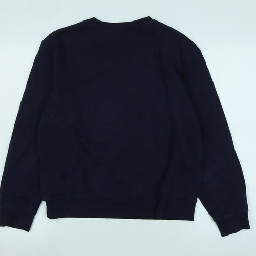 Marks and Spencer Womens Blue Cotton Pullover Sweatshirt Size M