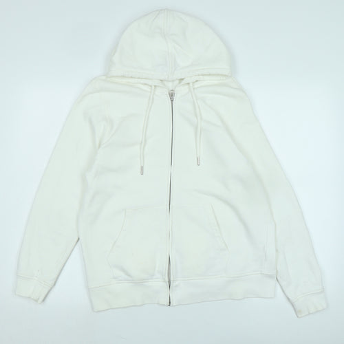 Marks and Spencer Womens Ivory Jacket Size 14 Zip
