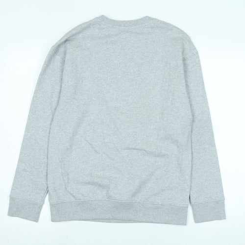 Marks and Spencer Womens Grey Cotton Blend Pullover Sweatshirt Size 8