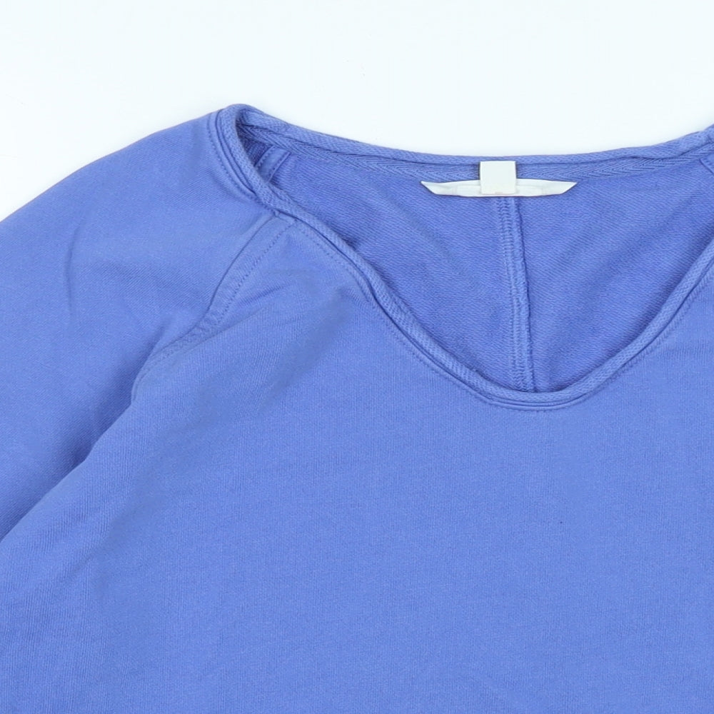 Per Una Womens Purple Cotton Pullover Sweatshirt Size 14