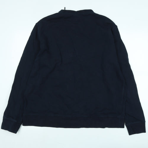 Marks and Spencer Womens Blue Cotton Pullover Sweatshirt Size 2XL