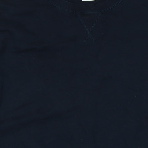 Marks and Spencer Womens Blue Cotton Pullover Sweatshirt Size 2XL