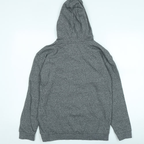 Marks and Spencer Boys Grey Cotton Pullover Hoodie Size 13-14 Years