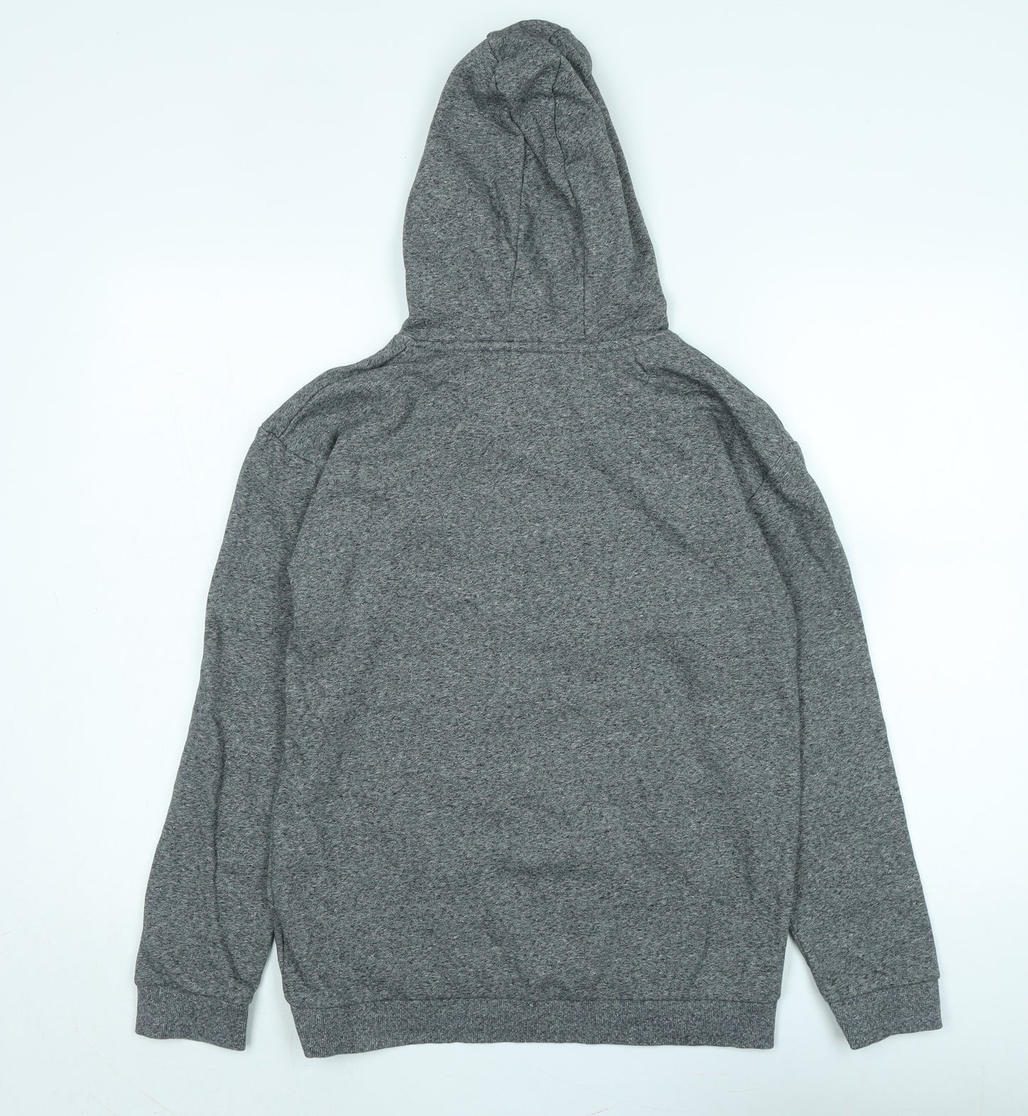 Marks and Spencer Boys Grey Cotton Pullover Hoodie Size 13-14 Years