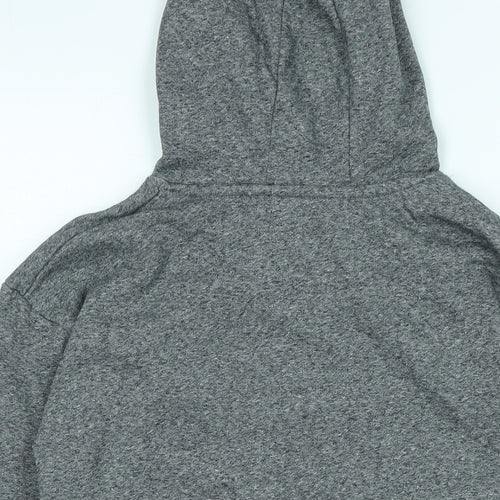 Marks and Spencer Boys Grey Cotton Pullover Hoodie Size 13-14 Years