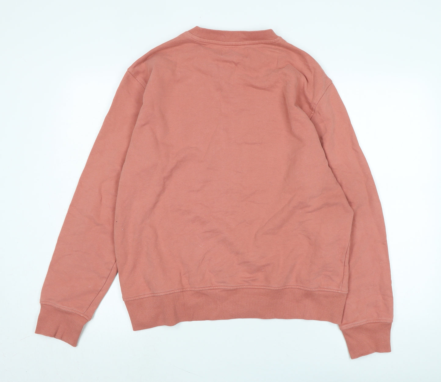 Marks and Spencer Womens Pink Cotton Pullover Sweatshirt Size L