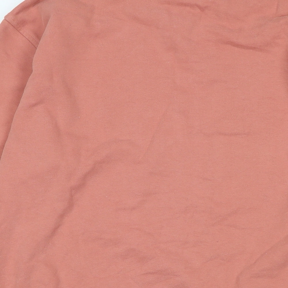 Marks and Spencer Womens Pink Cotton Pullover Sweatshirt Size L