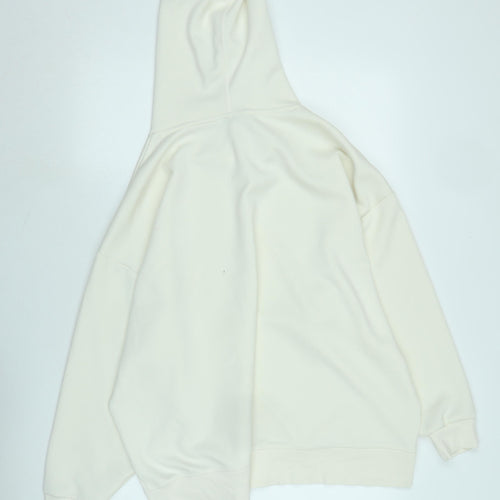 Marks and Spencer Womens Ivory Polyester Pullover Hoodie Size 18