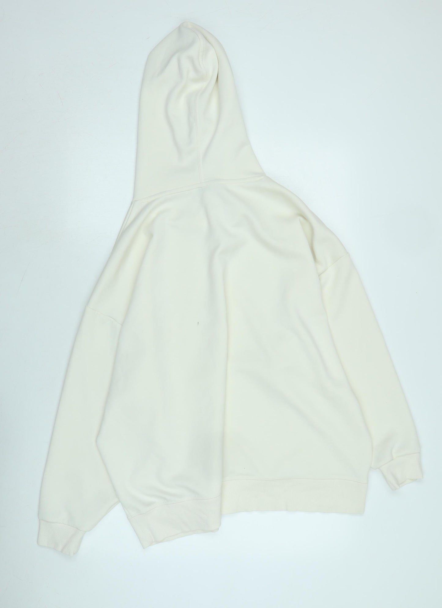 Marks and Spencer Womens Ivory Polyester Pullover Hoodie Size 18