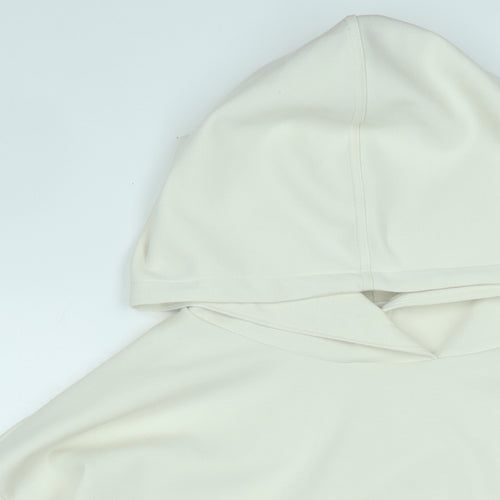 Marks and Spencer Womens Ivory Polyester Pullover Hoodie Size 18