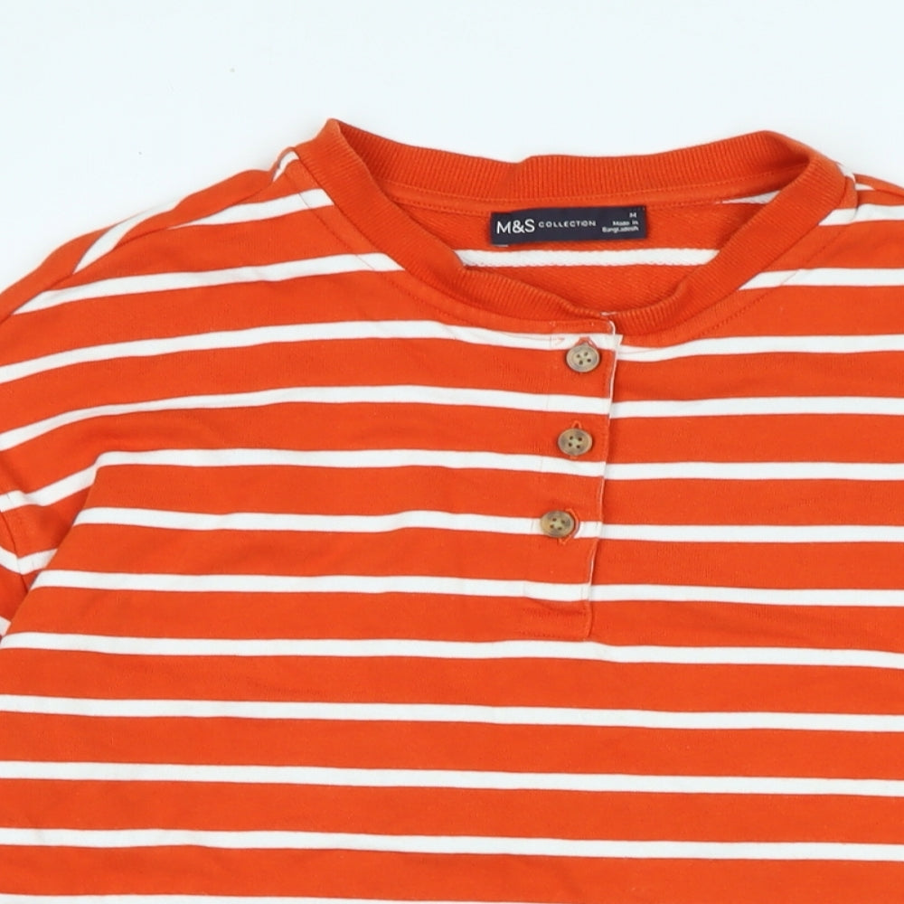 Marks and Spencer Womens Orange Camel Pullover Sweatshirt Size 14
