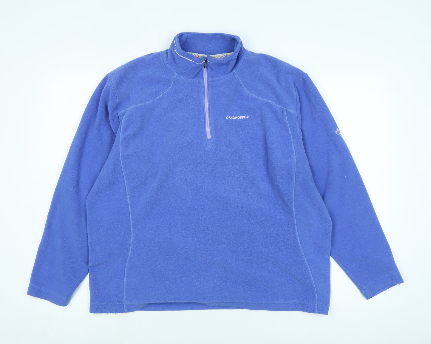 Craghoppers Womens Purple Polyester Pullover Sweatshirt Size 18 Zip