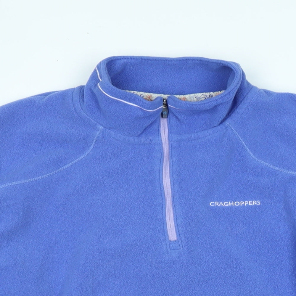 Craghoppers Womens Purple Polyester Pullover Sweatshirt Size 18 Zip