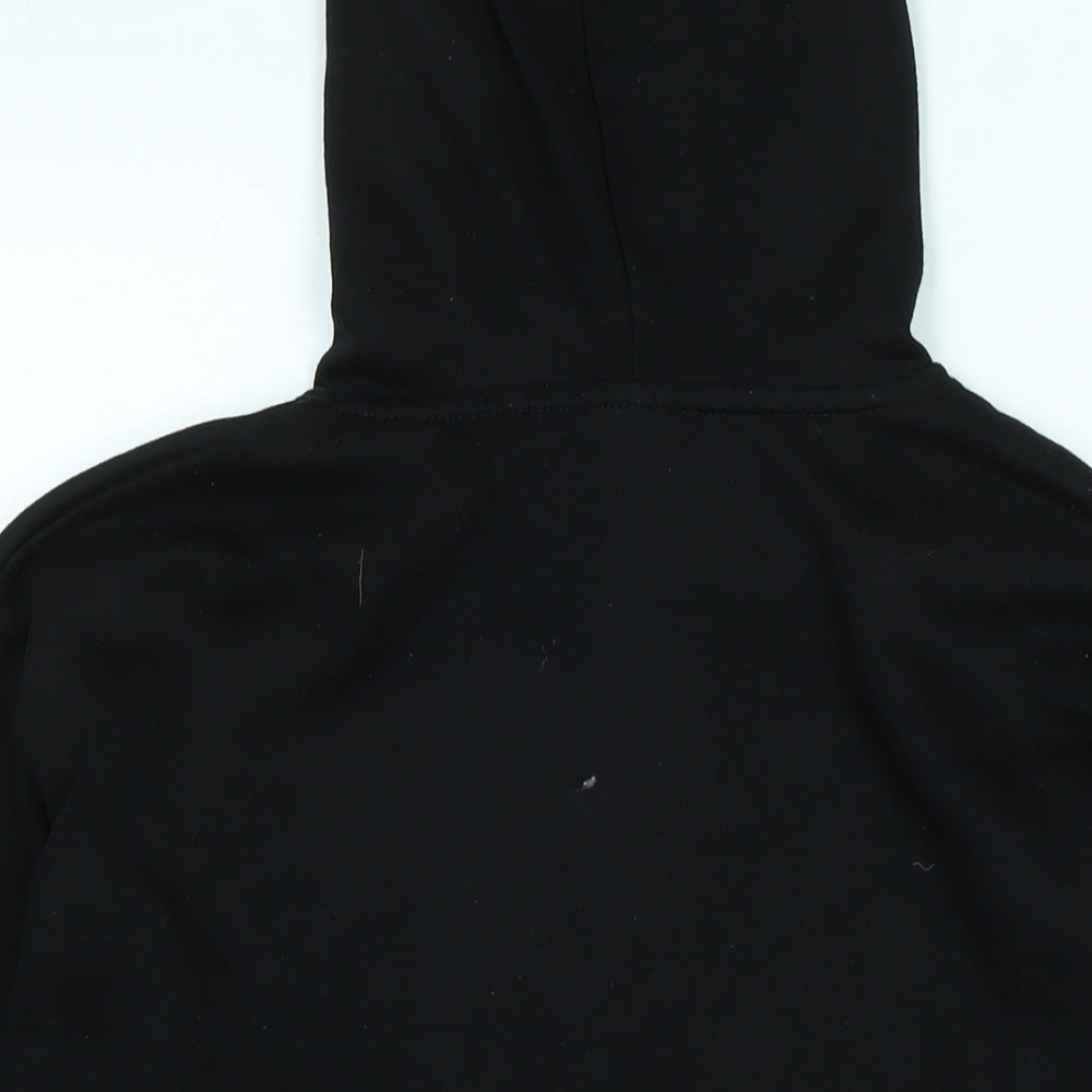 Lee Cooper Womens Black Cotton Pullover Hoodie Size 12 - Logo- lee Cooper originals