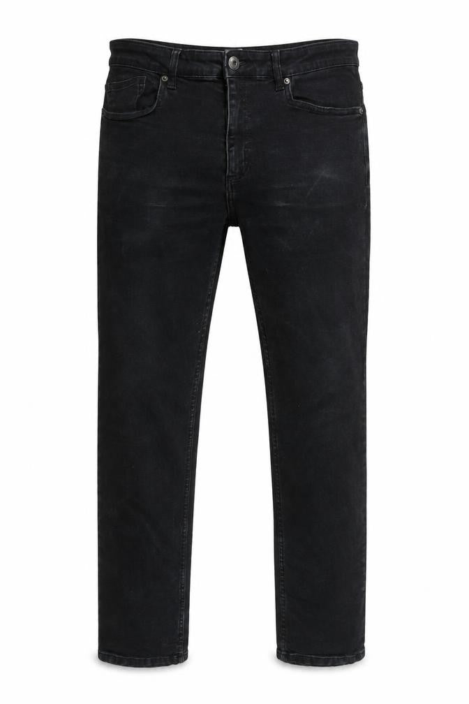 Nines Mens Black Cotton Straight Jeans Size 34 in L32 in Regular Zip