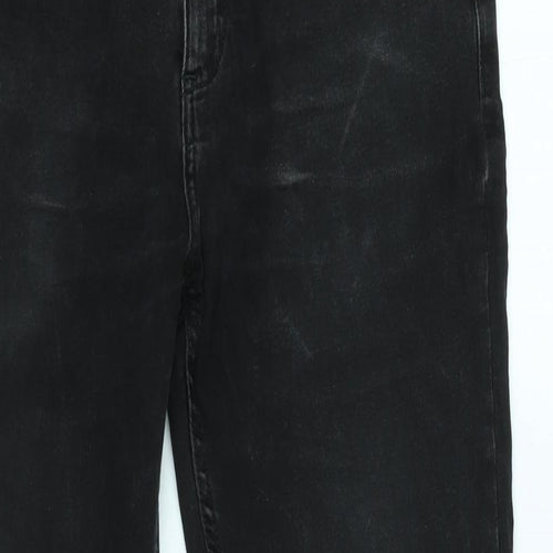 Nines Mens Black Cotton Straight Jeans Size 34 in L32 in Regular Zip