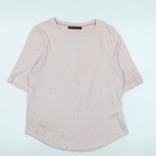 Marks and Spencer Womens Pink Crew Neck Polyester Pullover Jumper Size 6