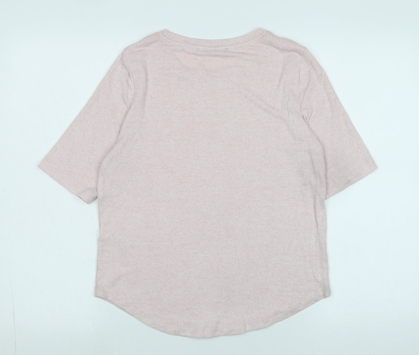 Marks and Spencer Womens Pink Crew Neck Polyester Pullover Jumper Size 6