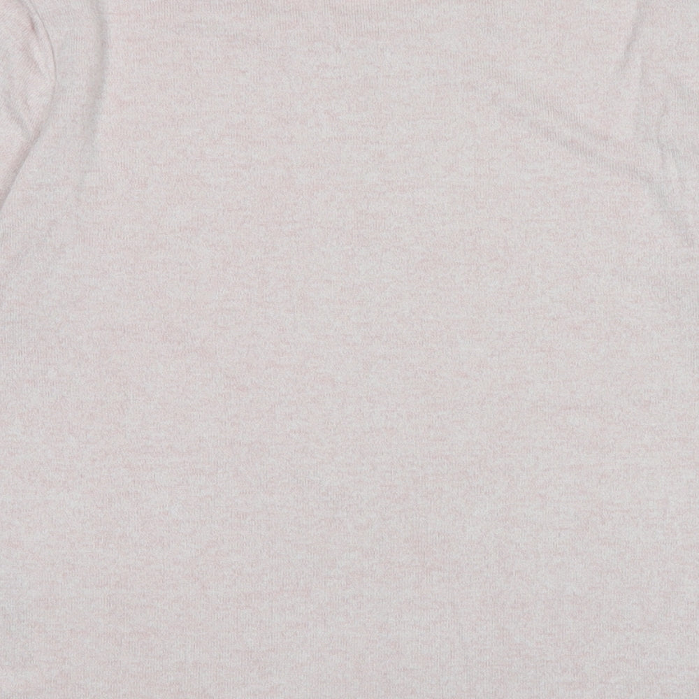 Marks and Spencer Womens Pink Crew Neck Polyester Pullover Jumper Size 6