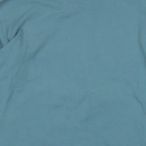 Zara Womens Blue Cotton Pullover Sweatshirt Size S