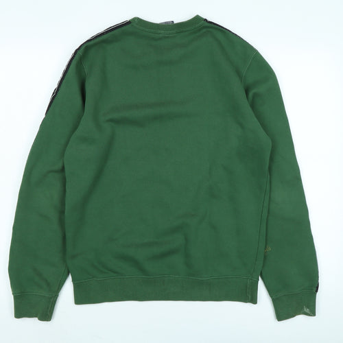 Champion Mens Green Cotton Pullover Sweatshirt Size S - Logo