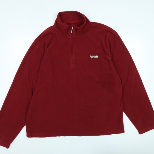 Regatta Mens Red Polyester Pullover Sweatshirt Size 2XL - Logo