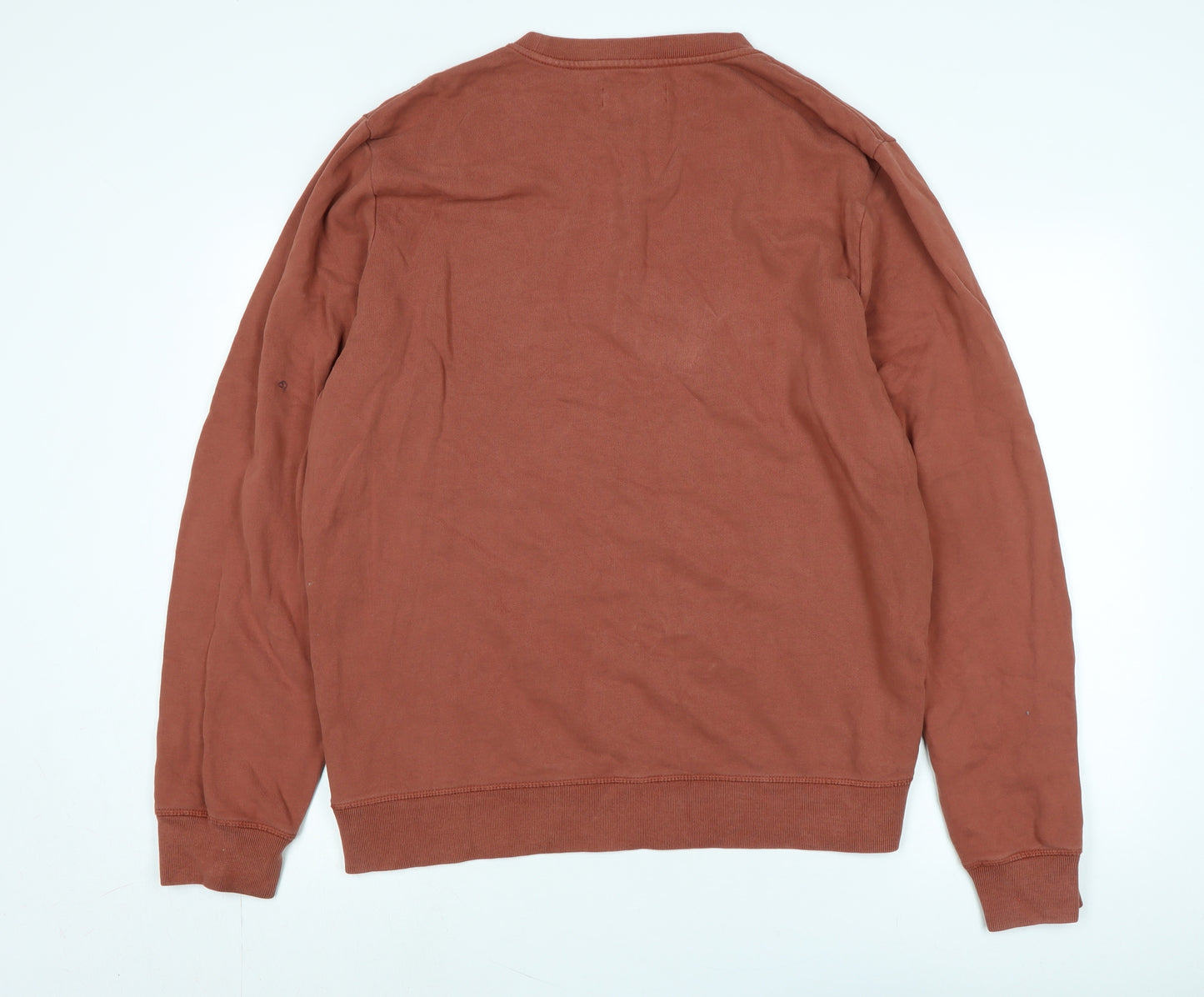 AllSaints Mens Brown Cotton Pullover Sweatshirt Size XL - Logo