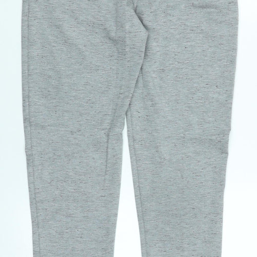 NEXT Womens Grey Polyester Trousers Size 6 L27 in Regular Zip