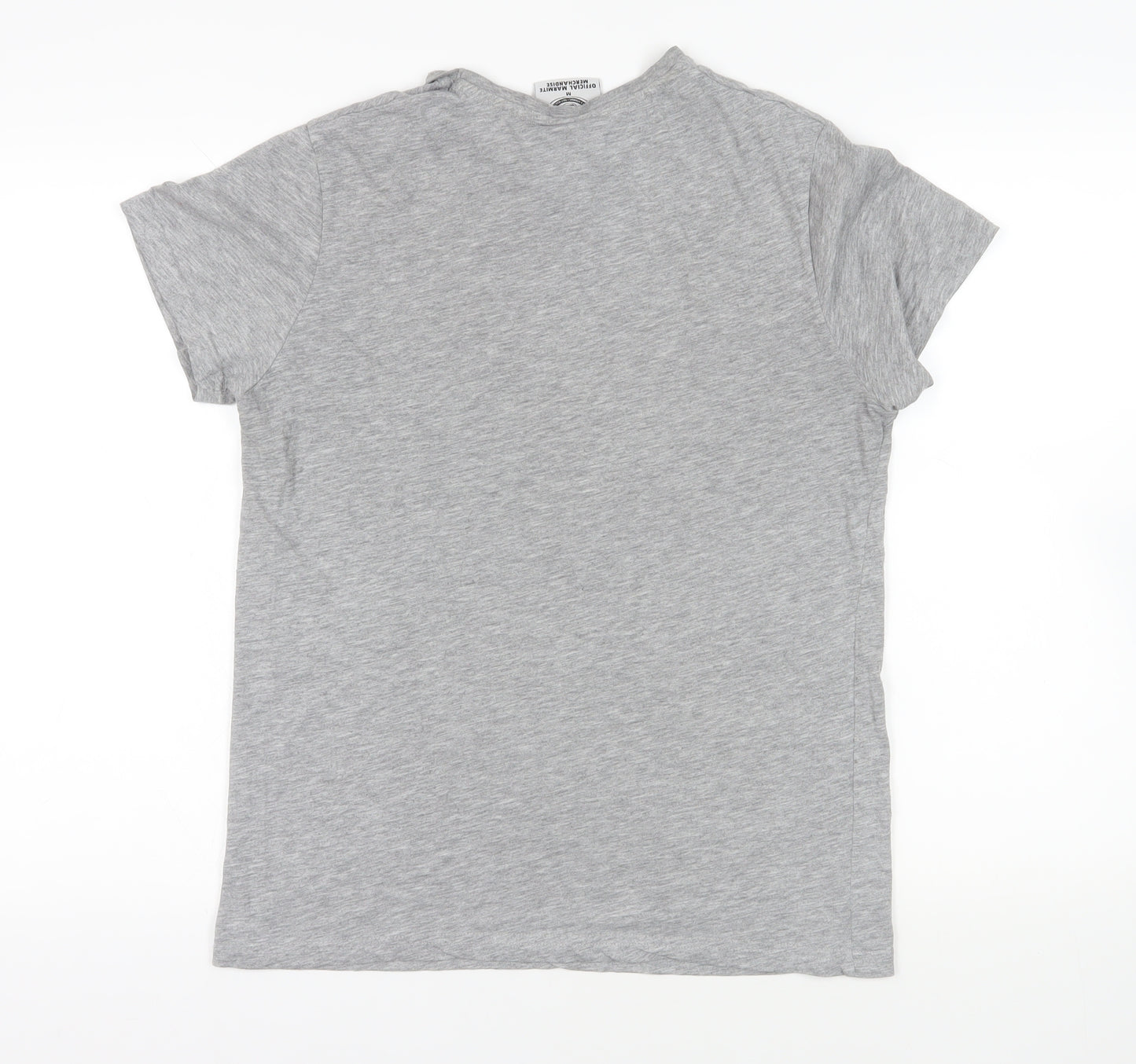 Marmite Womens Grey Cotton Basic T-Shirt Size M Crew Neck - Logo