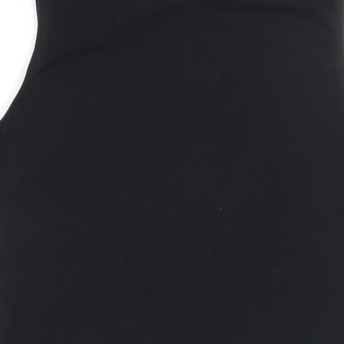 Boden Womens Black Cotton Basic Tank Size 14 Scoop Neck
