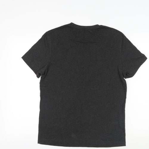 Star Wars Mens Grey Cotton T-Shirt Size S Crew Neck - Logo