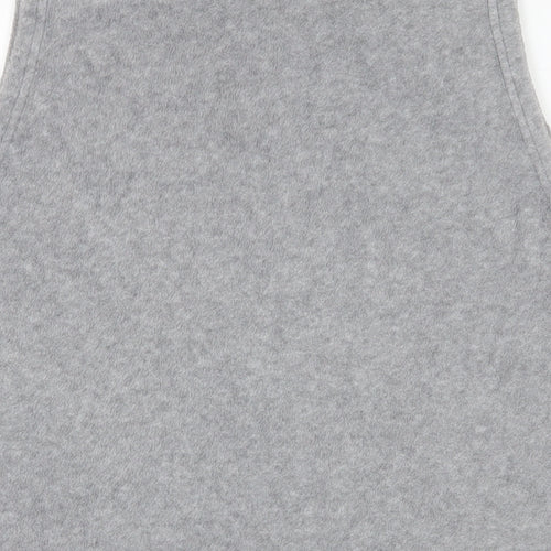 EWM Womens Grey Gilet Jacket Size 14 Zip - Pockets