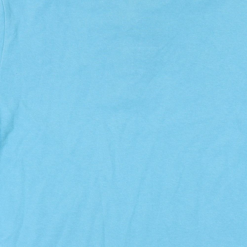 Gap Mens Blue Cotton Polo Size M Collared Button