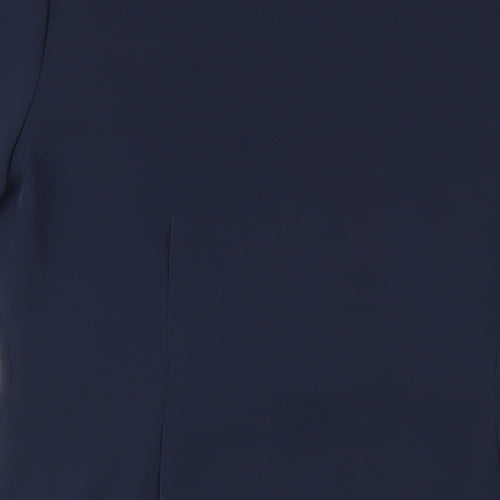 Luisa Calvino Womens Blue Jacket Blazer Size 12 Button - Lightweight