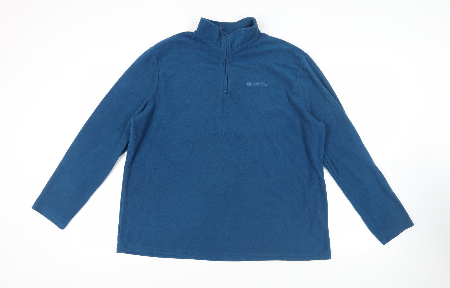 Mountain Warehouse Womens Blue Polyester Pullover Sweatshirt Size XL Zip - Logo