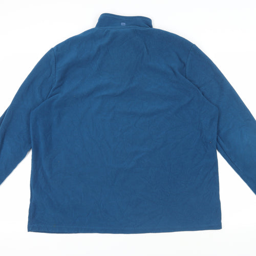 Mountain Warehouse Womens Blue Polyester Pullover Sweatshirt Size XL Zip - Logo