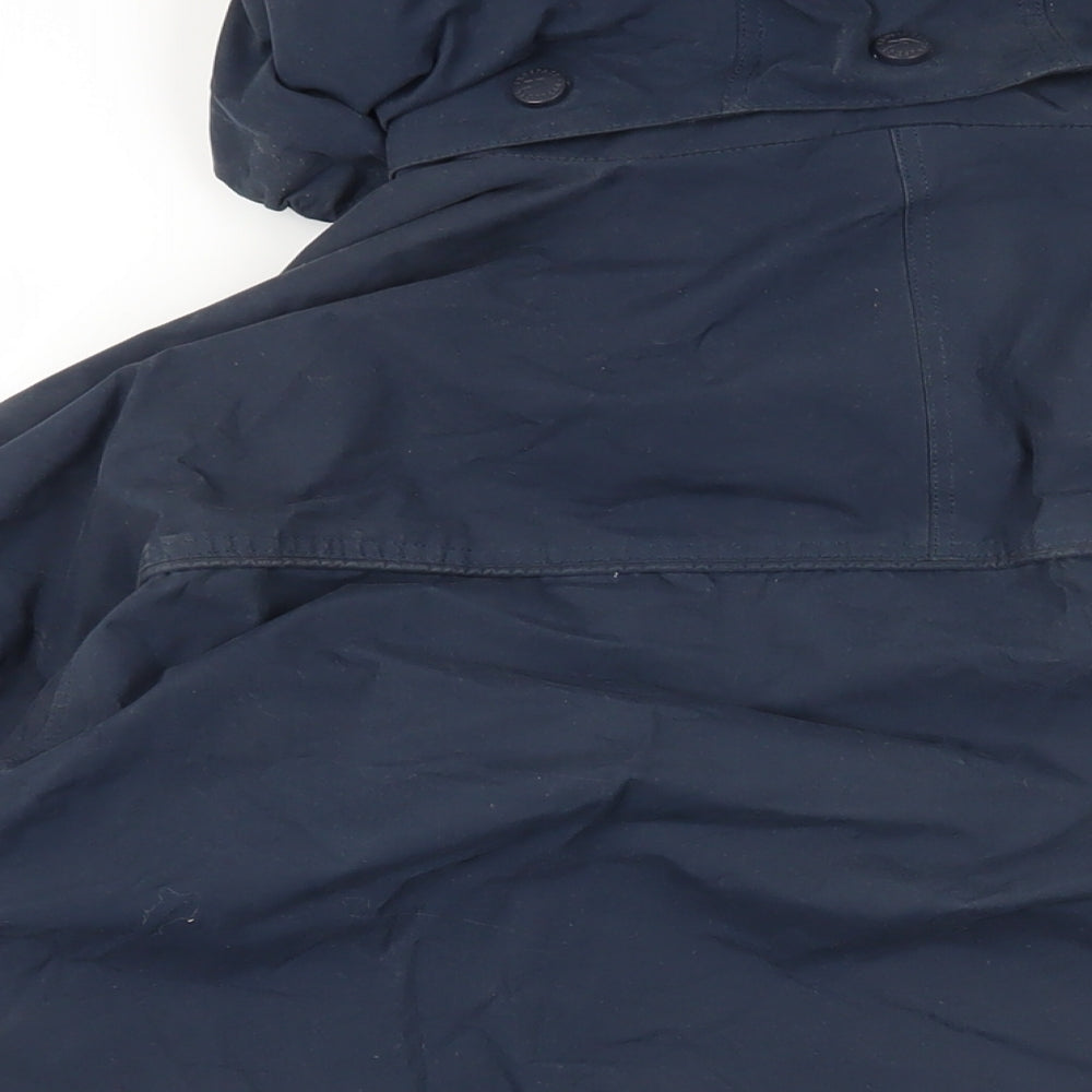 Trespass Mens Blue Windbreaker Jacket Size L Zip - Technical Outdoors Waterproof Logo