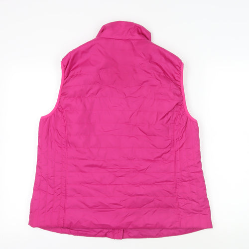 Rabe Womens Pink Gilet Jacket Size 18 Zip - Zipped Pockets