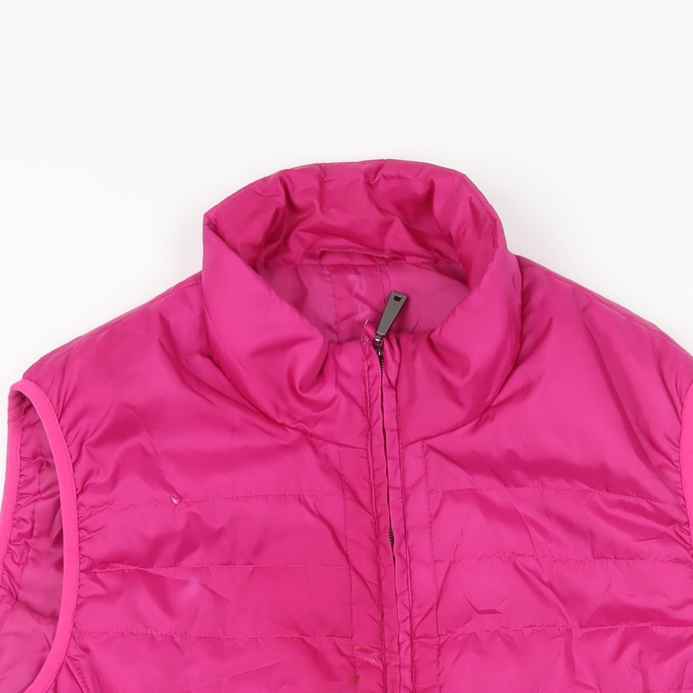 Rabe Womens Pink Gilet Jacket Size 18 Zip - Zipped Pockets