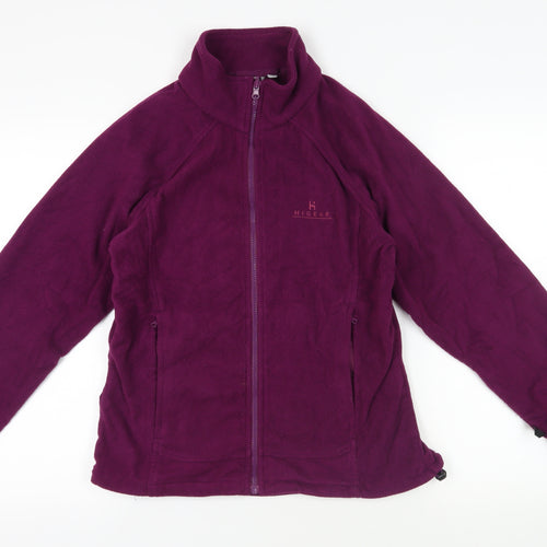 Hi Gear Womens Purple Jacket Size 14 Zip - Logo Zipped Pockets
