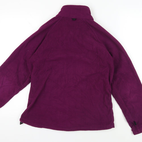 Hi Gear Womens Purple Jacket Size 14 Zip - Logo Zipped Pockets