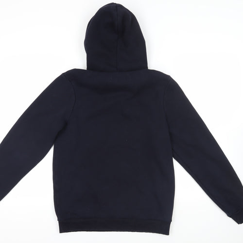 Just Hype Womens Blue Cotton Pullover Hoodie Size 10 Pullover - Pockets