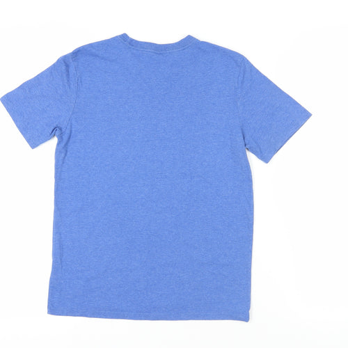 Gap Girls Blue Cotton Basic T-Shirt Size 12-13 Years Crew Neck Pullover - Super Mario