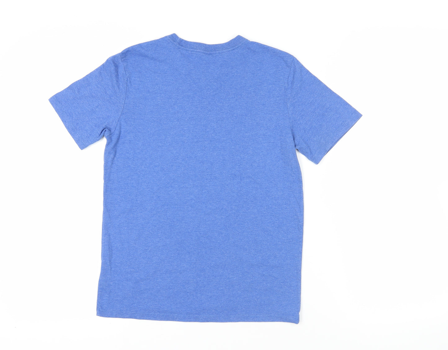 Gap Girls Blue Cotton Basic T-Shirt Size 12-13 Years Crew Neck Pullover - Super Mario