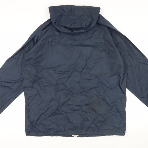 Peter Storm Mens Blue Rain Coat Coat Size L Zip - Hooded Waterproof
